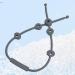 Veeteah Dark Gray Multifunctional Stroller Toy Holder & Pacifier Band | Adjustable Food Catcher Clip for High Chairs - Buy Online on SooperMarket.com