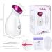 Facial Steamer SPA Sauna Face Humidifier Wolady Home Sauna Steamer Nano Ionic Warm Mist Humidifier Steamer with Stainless Steel Skin Kit for Pores Cleanse Clear Blackheads Acne Skin Cares (Middle) Pink - Buy Online on SooperMarket.com