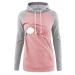 Love2Mi Nursing Shirt Women's Maternity Stop Maternity Maternity Nursing Maternity Top Layered Design Wrap Layer A-pink/Grey XL