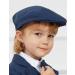 Mint Green Baby Flat Cap | Vintage Drivers Hat | Breathable & Soft | 0-8 Years | Navy Blue - Buy Online on SooperMarket.com