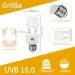 Buy Lucky Herp UVB Lamp for Reptiles - Compact 13W E27 UVB 10.0 Ideal for Turtles Chickens & Amphibians - International Shipping Available - Buy Online on SooperMarket.com