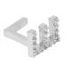 Hip Hop Tooth Brace Single Easy to Wear Durable for Parties Birthday Gift Copper Material Halloween Tooth Accessories (Silver)