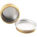 Buy 24-Pack 10ml Gold Empty Aluminum Jars with Screw Caps | Ideal for Cosmetics & DIY | Aluminum Cosmetic Cans with Stickers - Buy Online on SooperMarket.com