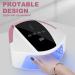 96w Rechargeable UV Nail Lamp | Cordless LED Light for Gel Nails | Portable Handle, Auto Sensor & 4 Timers | Professional Nail Curing Tool - Buy Online on SooperMarket.com