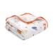 Miracle Baby muslin blanket swaddle Cotton Summer 110x150cm 115x150cm for Boys Girls Animal(two Layers) 110 x 150 cm