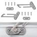 2 Pcs Stainless Steel Window Locks Safety Window Restrictors for Upvc Prevent Your Child or Pet from Falling by The Window Suitable for Home Kindergarten School Hospital Office