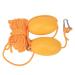 Astibym Kayak Buoy, Kayak Boat Leash Rope with Buoy Floating Ball Stainless Steel Hook for Fishing Drift Anchors System Double ball yellow rope set
