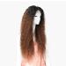 SHIYID Synthetic Lace Front Wig - Brown Afro Kinky Curly Wig for Black Women | International Shipping - Buy Online on SooperMarket.com