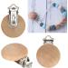Cikonielf 5pcs Wood Pacifier Clips - 3cm Baby Pacifier Belt Holder & DIY Accessories for Teething - Buy Online on SooperMarket.com