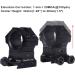 WestHunter Optics Adjustable Height Picatinny/Dovetail Scope Rings - 1 Inch/30mm Precision Scope Mount in Black (6 Color Options) - Buy Online on SooperMarket.com