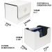 SXTT MTG Deck Box - Large Card Deck Box for 120+ Single Sleeved Commander Cards - White Magnetic Game Card Case for MTG/TCG/CCG - Buy Online on SooperMarket.com
