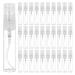 Benecreat 30 pieces 5 ml mini fine fog spray bottle Transparent glass travel empty atomizer spray bottles with plastic lids for perfume body care liquid cosmetics 5 ml cap extinguish