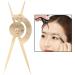 TOOYFUL Brake Caliper Professional Eyebrow Drawing Tool Removable Reusable Tag for Make Up Shaper DIY Symmetrical Tool - Gold - Buy Online on SooperMarket.com