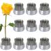 Round Flower Arrangers  10 Pieces Sliver Flower Frog Fixed Tools Japanese Flower Holder Floral Arrangement Pin Holder for Flower Arrangement  Plant Fixation  Plant Decoration 10PCS Silver