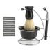Premium 5-in-1 Shaving Set for Men | Razor Brush Bowl & Stand | Manual Shaving Collection - International Shipping Available - Buy Online on SooperMarket.com