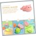 GAFOKI Baby Shampoo Brush - Infant Bath Body Scalp Teasing Massage Scrubber | Kids Shower Massager - Pink 10x6cm - Buy Online on SooperMarket.com