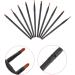 Gogogmee 10pcs Nose Shadow Brush Makeup Concealer Brush Soft Face Blush Brush Eye Makeup Black Wooden Handle - Buy Online on SooperMarket.com