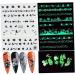 Halloween Nail Art Stickers Glow in The Dark Nail Decals 3D Self-Adhesive Fluorescent Nail Stickers Skull Spider Witch Ghost Pumpkin Bat Snake Nail Design for Women and Girls DIY Acrylic Nail - Buy Online on SooperMarket.com
