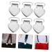 PACK 30 pieces of peach -colored heart clips bite clamps pacifier for newborn pacifier clips made of metal for comforting brackets Heart -shaped lifting belt stainless steel for children 3.5x2.8cm As shown