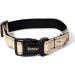 Lonto Soft Padded Dog Collar - Durable Nylon Size S 360 Reflective Click Closure Metal Ring - Beige - Buy Online on SooperMarket.com