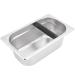 Cikonielf Knock Box Stainless Steel Coffee Slag Grind Bucket Container Coffee Machine Accessory for Home Bar Coffee Shop