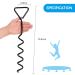 Synoratory Heavy Duty Trampoline Stakes Anchors Kit - Galvanized Steel, High Wind Resistance - Fits 15ft, 14ft, 12ft, 10ft Trampolines - 15.8inch Ground Anchors - Black Trampoline Accessories - Buy Online on SooperMarket.com