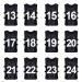 TOPTIE Sets of 12 (#1-12, 13-24) Numbered/Blank Training Vest, Soccer Pinnies