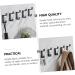 OSALADI 2pcs Up and Down Double Hook 2 Metal Clothes Home Storage Hook Towel Rack Double Fork 8.7x3cm Black - Buy Online on SooperMarket.com