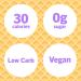 ENLIGHTENED Sugar-Free Ice Cream Cones | Vegan, Low Calorie (30), Low Carb (Net 3g) - 12 Pack - Buy Online on SooperMarket.com