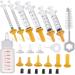 Puppy Syringe Feeder Puppy Nursing Bottle Pet Syringe Feeding Kit Original Nipple with Syringe Feeding Nursing Bottle for Small Pet Puppy Kitten(24 Pack)