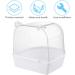 POPETPOP Covered Bird Bath for Small Birds - Ideal for Canaries, Budgies, and Parrots - White - Buy Online on SooperMarket.com