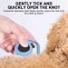Best Knitting COMB PET - Cat & Dog Grooming Tool for Hair Removal | Knotting Comb for Cats | Pet Massage Brush (Black) - Buy Online on SooperMarket.com