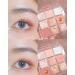 Lovelycat 9 Colors Glitter Eyeshadow Makeup Palette Matte High Pigmented Colorful Creamy Texture Eye Shadow Powder Natural Waterproof Long Lasting Eyeshadow Powder Cosmetics (orange) - Buy Online on SooperMarket.com