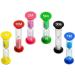 MOKIU hourglass set for children 6 pieces - hourglass 30 sec 1 minute 2 minutes 3 minutes 5 minutes 10 minutes