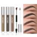 Shop Waterproof Eyebrow Gel - Long-Lasting Semi-Permanent Tinted Makeup & Brush Set in Brunette - Buy Online on SooperMarket.com