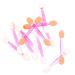 MAGICLULU 80pcs Brush Makeup Sponges Eyeshadow Disposable Cosmetic Sponge Head Heads Dual Shadow