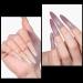 TOMICCA Long Oval French Edge Nail Tips 510pcs - Clear Matte Half Cover False Nails for Acrylic Extensions - 15 Sizes Artificial Nails for Salon Use - Buy Online on SooperMarket.com