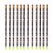 AMZLORD 4/12PCS Rhinestone Picker Pencil Set Self Adhesive Crystal Gem Pick Up Tools with Pencil Sharpener Dotting Wax Pen Nail Dotting Wax Pen Green-12PCS
