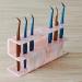 LIXIMMAZN 8-Hole Acrylic Tweezers Holder | Eyelash Extension Tools Rack & Stand | Durable Salon Supplies Display (Marbled Pink) - Buy Online on SooperMarket.com