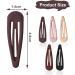 30 Matte Snap Hair Clips 1.9x0.55 Inch Metal Hair Clips Colorful Matte Hair Clips for Women Girls and Fine Hair (5 Colors) - Buy Online on SooperMarket.com