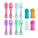 8pcs Pet Toothbrush Finger Dog Toothbrush Pet Two Finger Toothbrush Finger Brush for Dog Teeth Small Dog Toothbrush Silicone Wrap Two Finger Cat Toothbrush