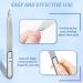 2Pcs Stainless Steel Nail Files for Natural Nails - Double-Sided Diamond File for Mothers Day Gifts - Washable and Reusable Metal Nail File - Buy Online on SooperMarket.com