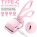 Heated Eyelash Curler Electric - 2 Modes, Quick Heating, Easy Curl, Long Lasting Natural Lashes - Save Makeup Time - Pink - Buy Online on SooperMarket.com