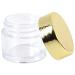 Beauticom 7g Clear Acrylic Jars Leak Proof Thick Wall for Beauty & Cosmetics (48 Pack with Gold Lids - Buy Online on SooperMarket.com