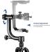 Neewer Professional Heavy Duty Metal Gimbal Tripod Head - 360 Degree Panoramic, 1/4'' Quick Release Plate, Bubble Level - for DSLR Cameras up to 30lbs - Buy Online on SooperMarket.com