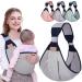 HINATAA Breathable Baby Sling Adjustable Baby Carrier Baby Carrier Wrap Quick Dry Thick Shoulder Straps for 0-36 Months Baby (Grey a)