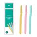 Amazon Basics Multipurpose Exfoliating Dermaplaning Tool, Eyebrow Razor, and Facial Razor, Includes Blade Cover, 3 Count, 1 Pack of 3 3 Count (Pack of 1)