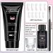 Lofuanna Poly Nail Gel Set 60ml - Pink Nail Extension Gel Kit with Slip Solution Nail Forms Brush & Glass Cup | Perfect for Nail Art Beginners - Buy Online on SooperMarket.com