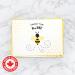 Sweet As Can Bee Thank You Greeting Cards / 24 Baby Shower Note Cards With White Envelopes / 4 Adorable Honeybee Thanks Designs/Made In Canada Yello White Black - Buy Online on SooperMarket.com