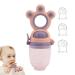 Baok Baby Fruit Schnuller Feeder | Food-Grade Silicone Baby Fruit Dispenser & Massage Toy for Toddlers - Buy Online on SooperMarket.com